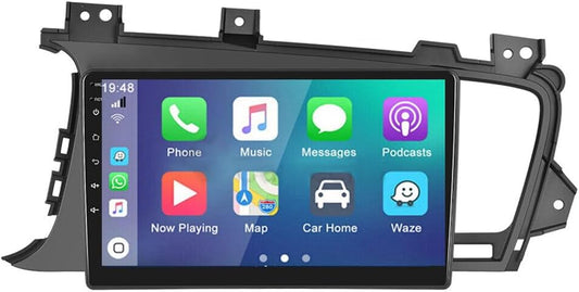 EWLSAC Double Din Car Stereo Android 11 for Kia K5 2011-2015, 9 Inch Touchscreen in-Dash GPS Navigation with CarPlay and Android Auto, Car Radio Bluetooth, Support Mirror Link, HD LRV, FM/AM