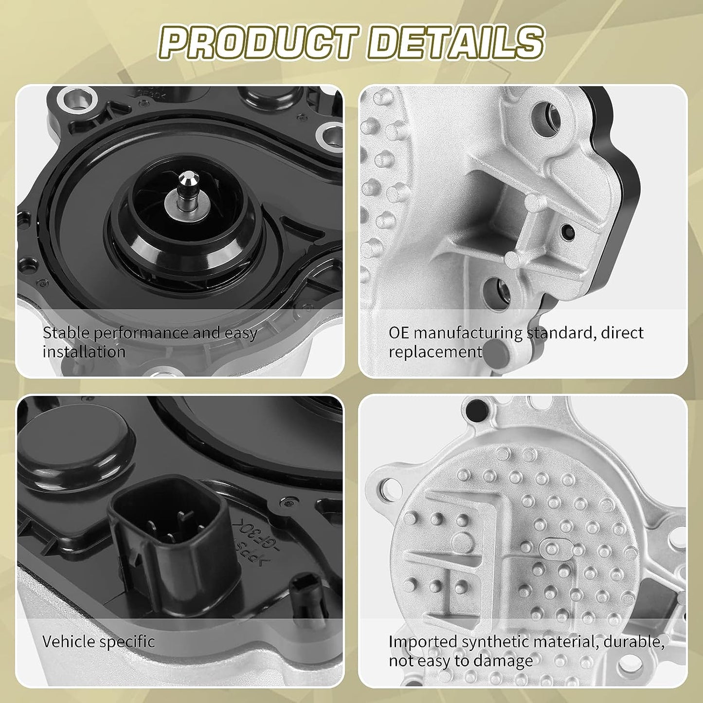 EWLSAC 161A0-29015 161A0-39015 Electric Water Pump Assembly Compatible for Lexus CT200h 11-17 for Toyota Prius/ Prius C/ Prius Plug-In/ Prius V 12-15